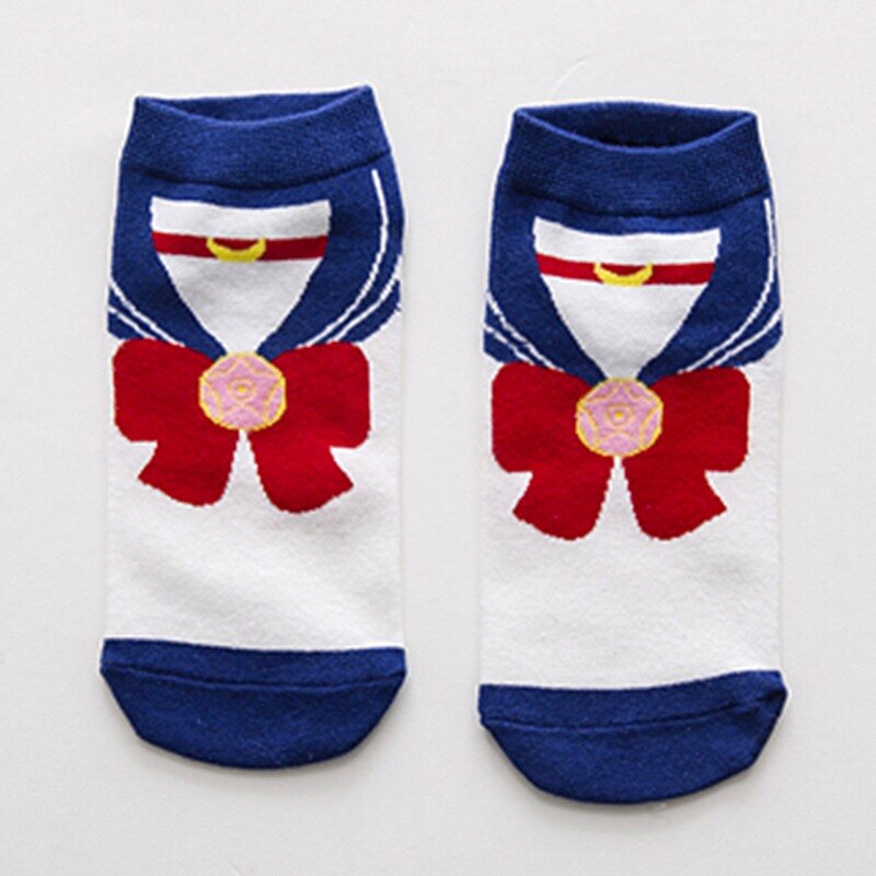 Kit 5 Meias Curtas Sailor Moon