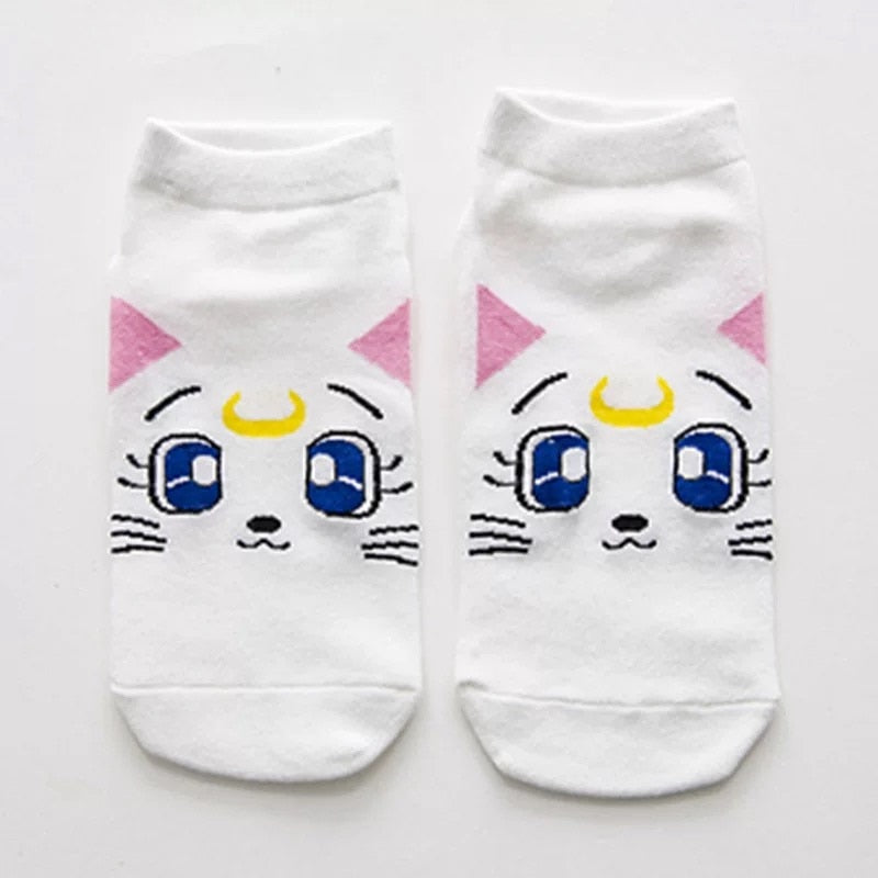 Kit 5 Meias Curtas Sailor Moon