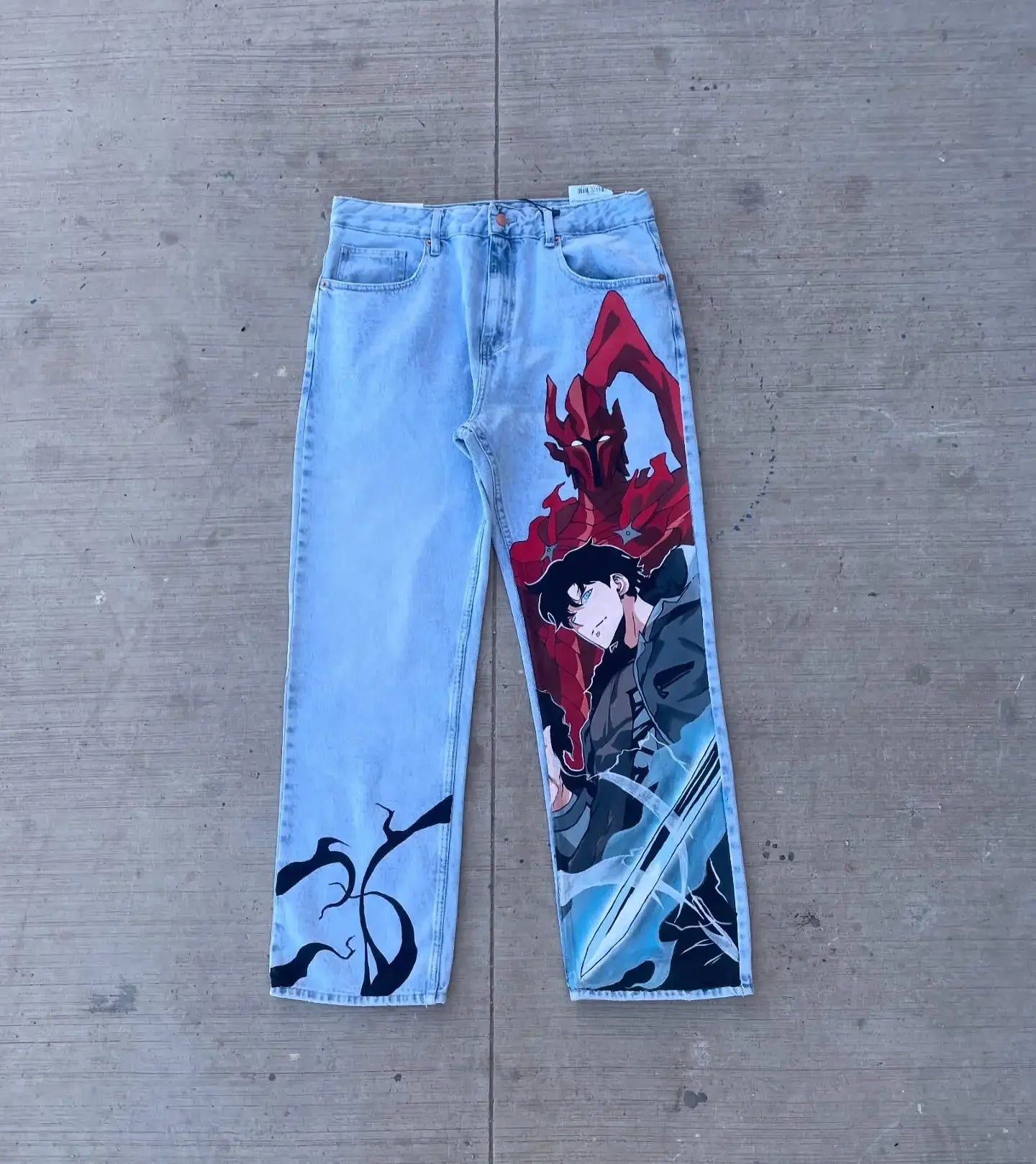 Calça Jeans Solo Leveling: Shadow Strike