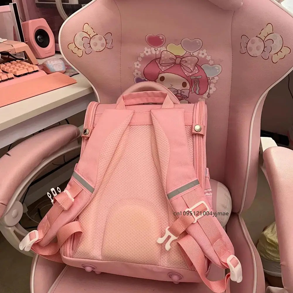 Mochila Escolar Kawaii Sanrio – Hello Kitty, Kuromi, Cinnamoroll & My Melody