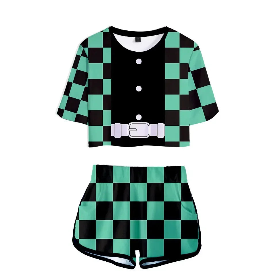 Conjunto Respiração dos Hashira, Kimetsu no Yaiba 3D Adulto e Infantil