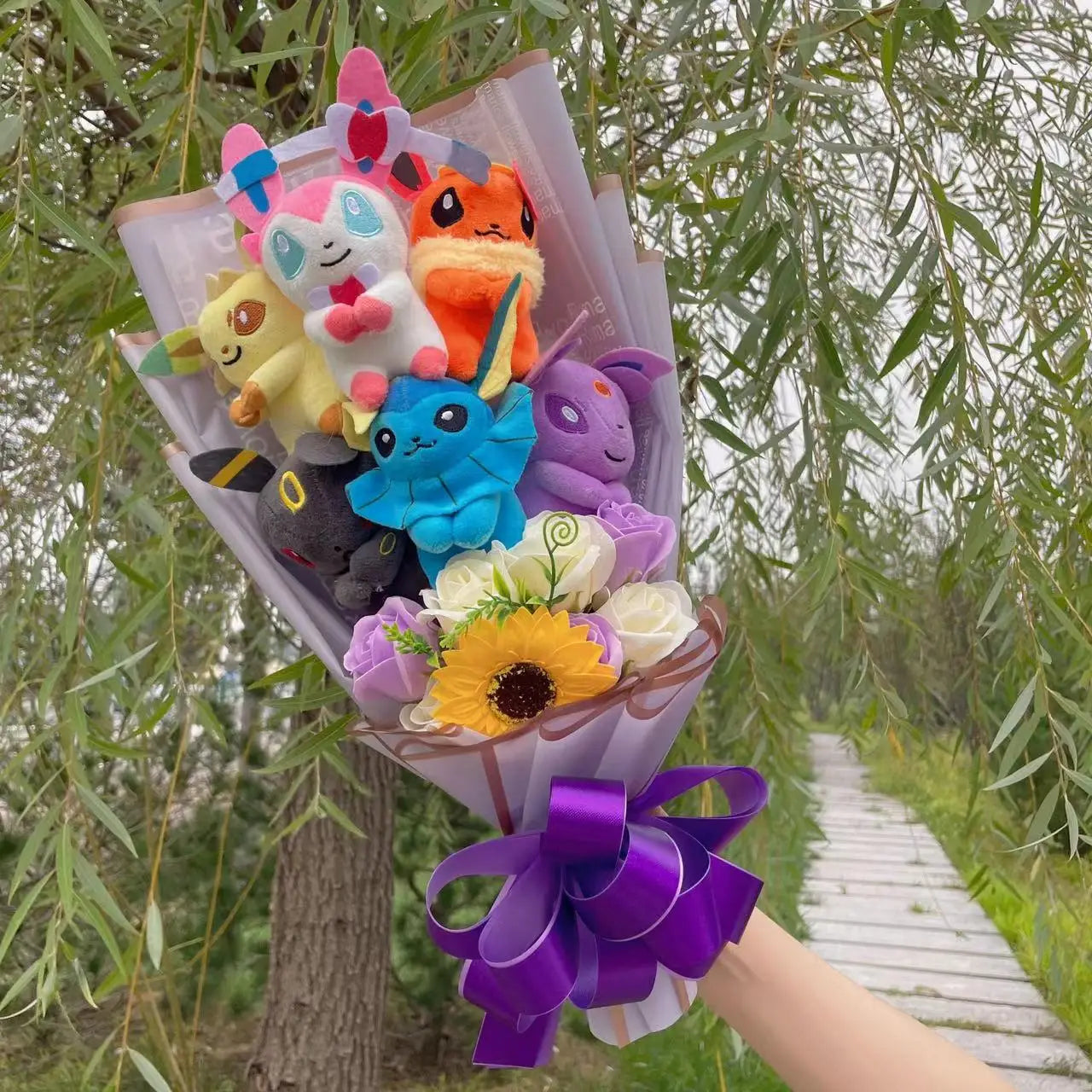 Buquê Pokémon com Pelúcias