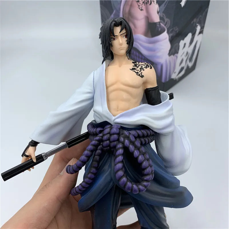 Boneco Sasuke Uchiha, Renascimento das Sombras (27cm)