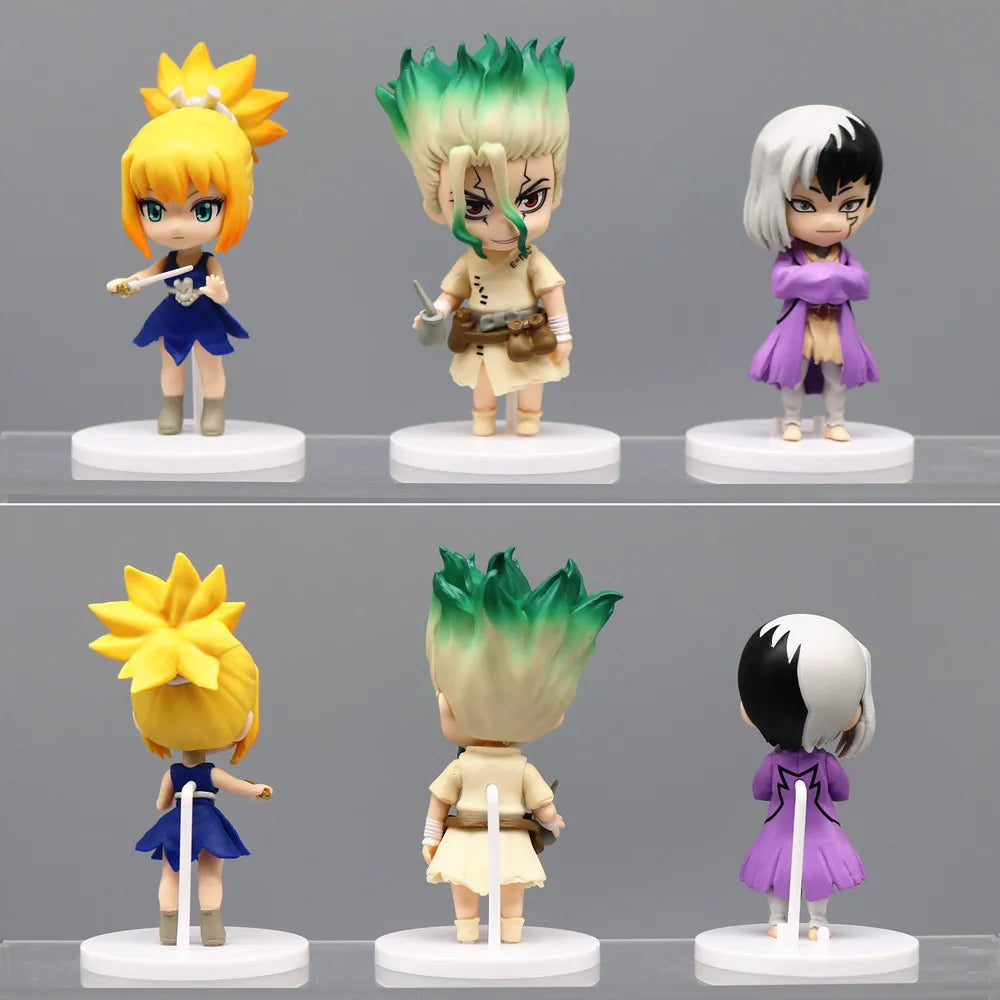 Coleção Reino da Ciência – Mini Figuras Dr. STONE (Kit 6 Peças)