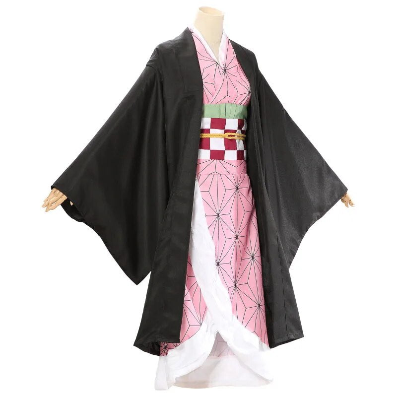 Fantasia Cosplay Adulto e Infantil Nezuko Kamado