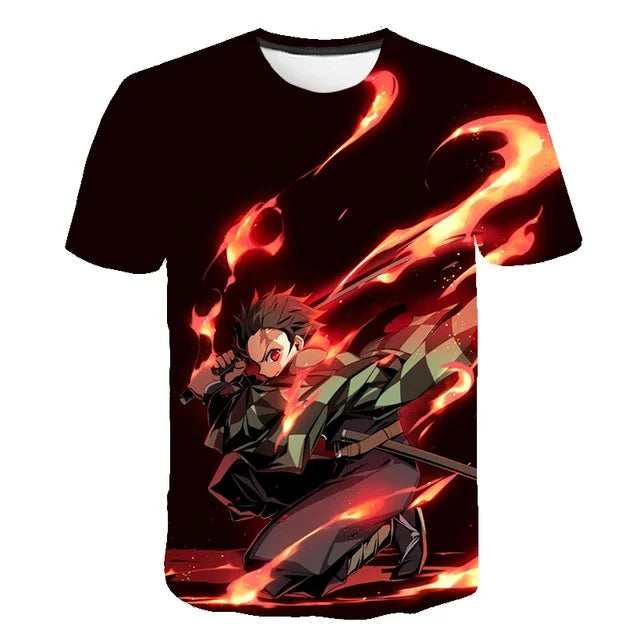 Camiseta Enlace do Destino, 3D Demon Slayer