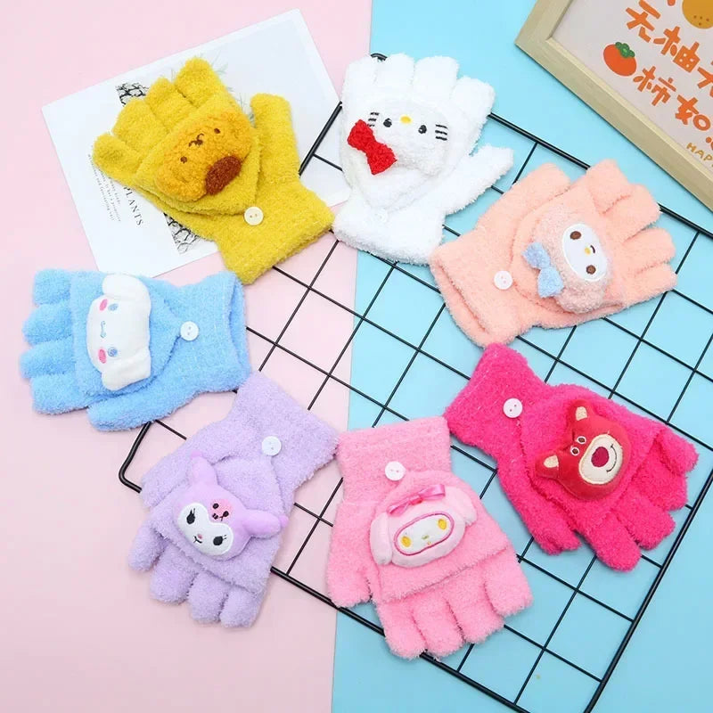 Luvas Sanrio Kawaii Fluffy