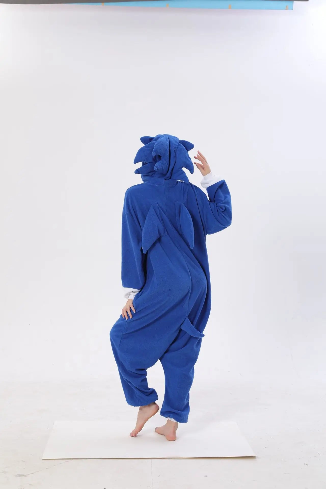 Pijama Cosplay Adulto e Infantil Sonic Kigurumi
