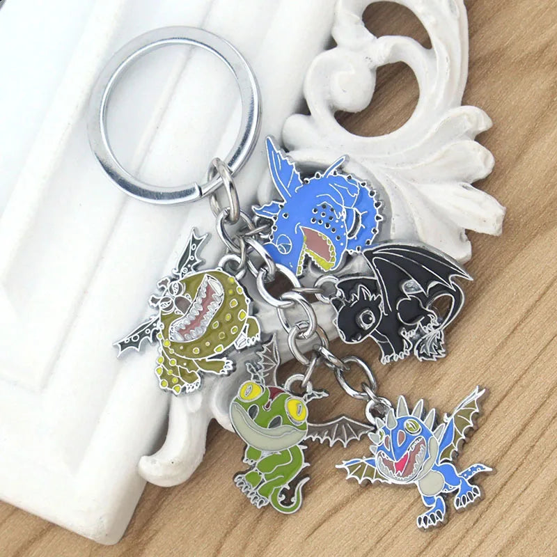 Chaveiro Dragões de Berk (6 Pingentes)