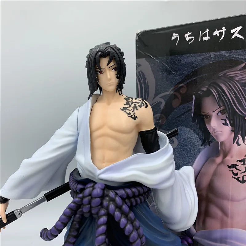 Boneco Sasuke Uchiha, Renascimento das Sombras (27cm)