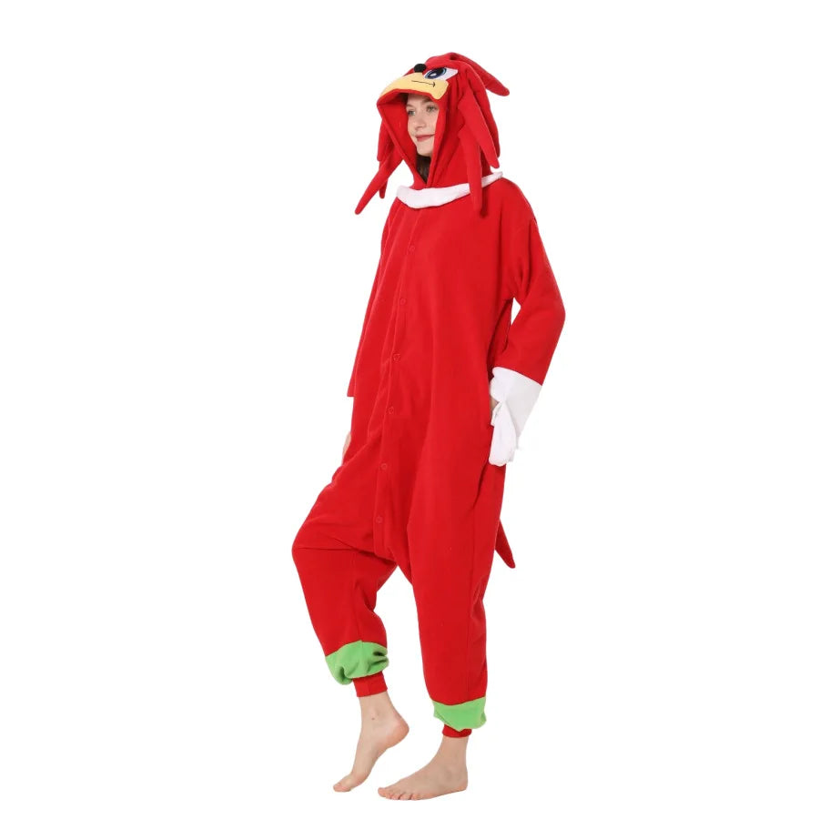 Pijama Cosplay Adulto e Infantil Sonic Kigurumi