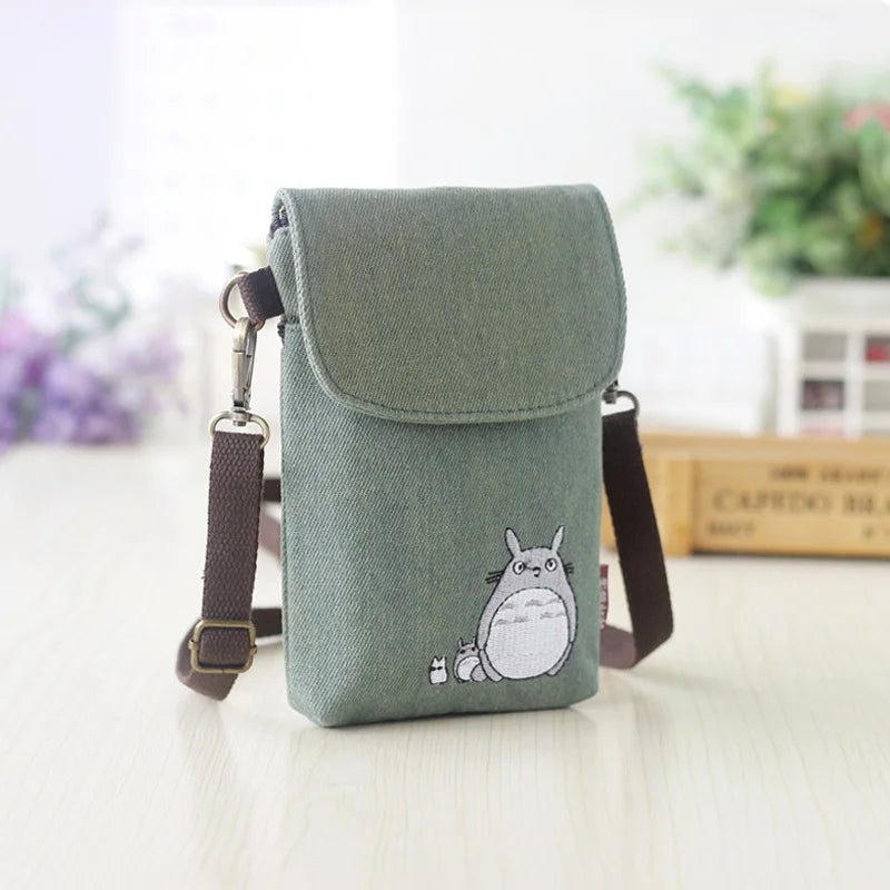 Mini Bolsa Transversal Totoro – Canvas Fofo