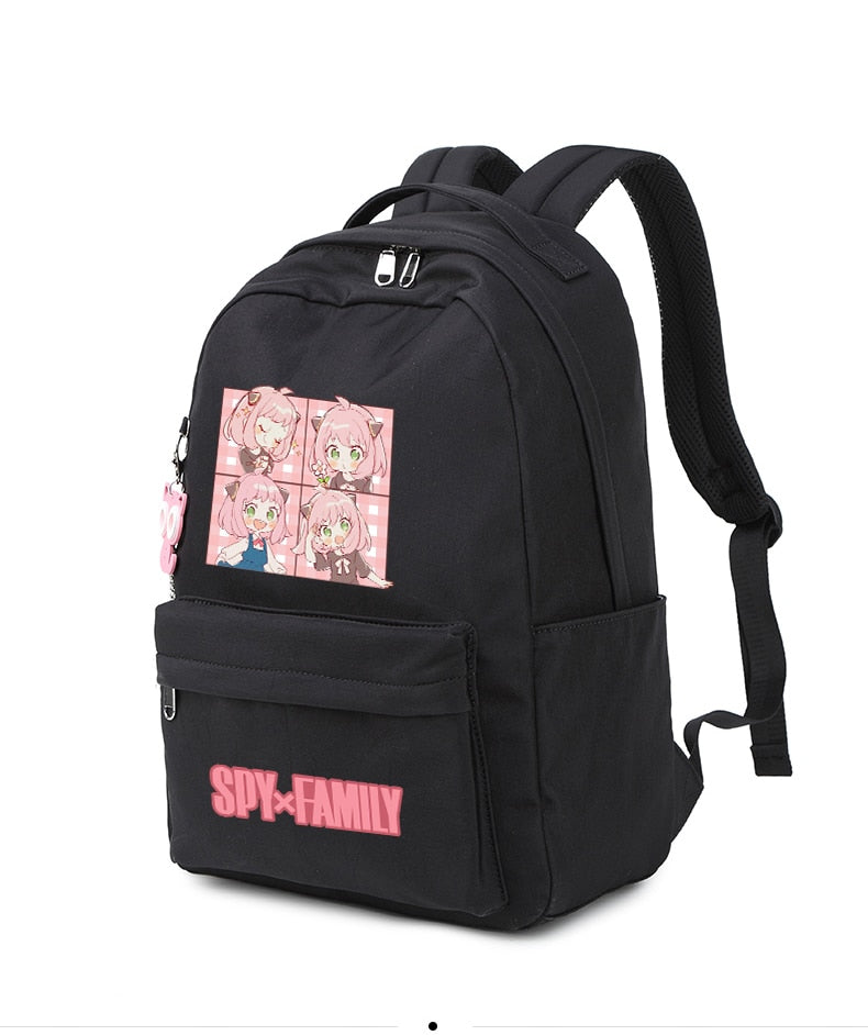 Mochila Anya Cutie, Spy x Family + Chaveiro Corujinha (Brinde)