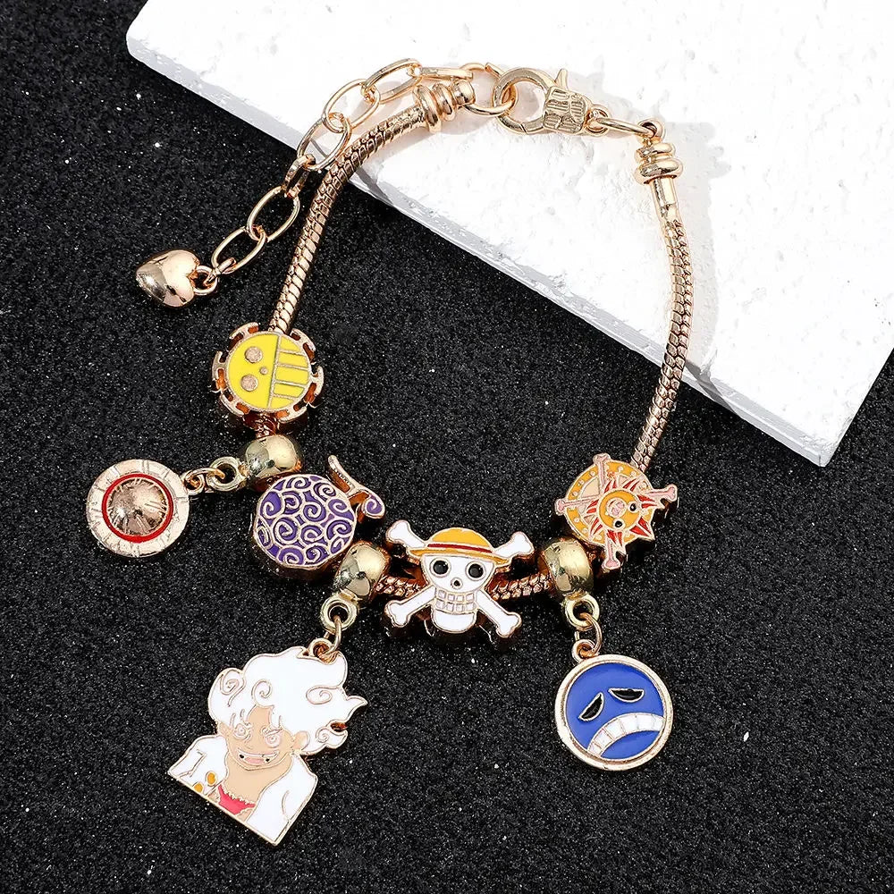 Pulseira Bracelete Pandora One Piece Monkey D. Luffy