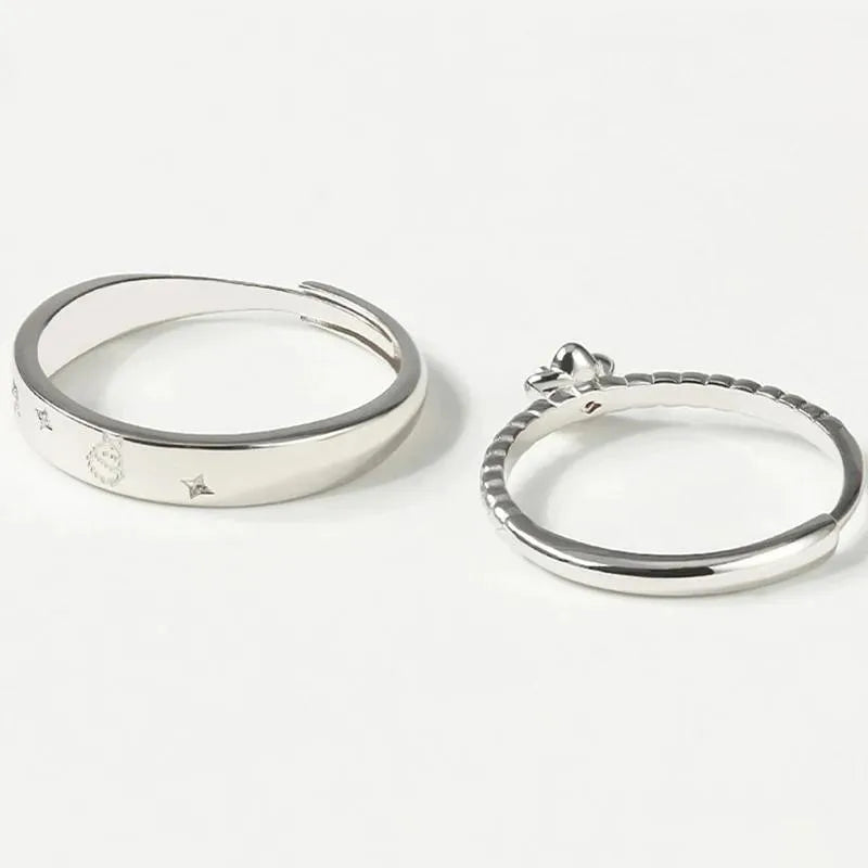 Anel Casal “O Pequeno Príncipe & A Rosa”