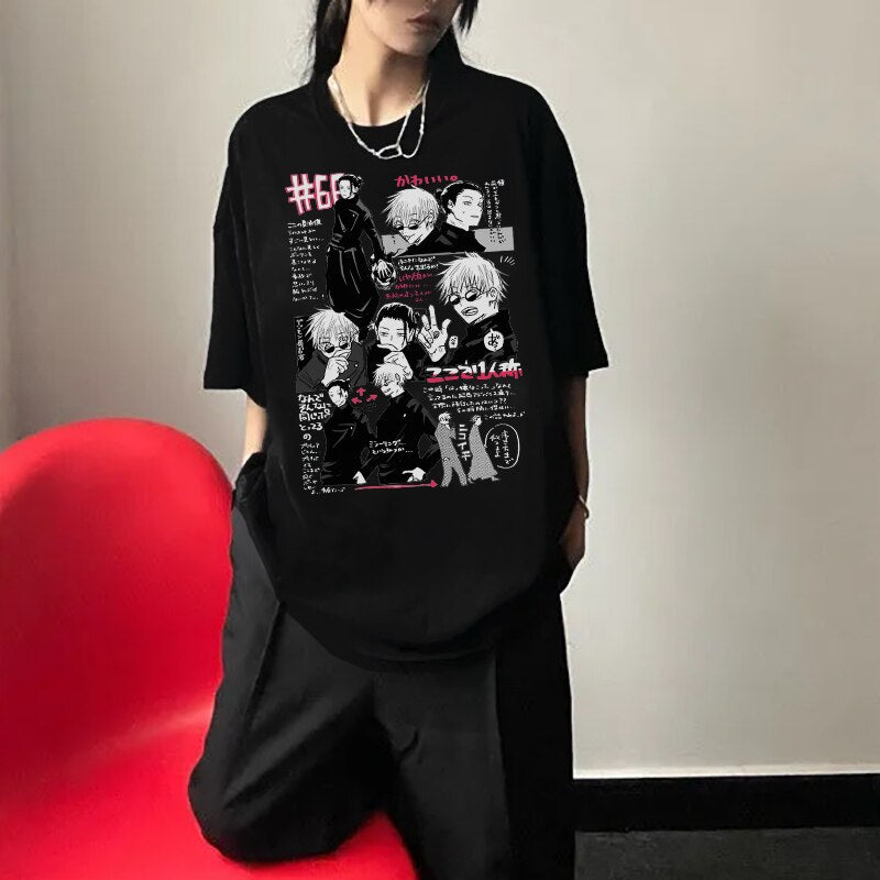 Camisa Gojo Cômico, Jujutsu Manga Panel