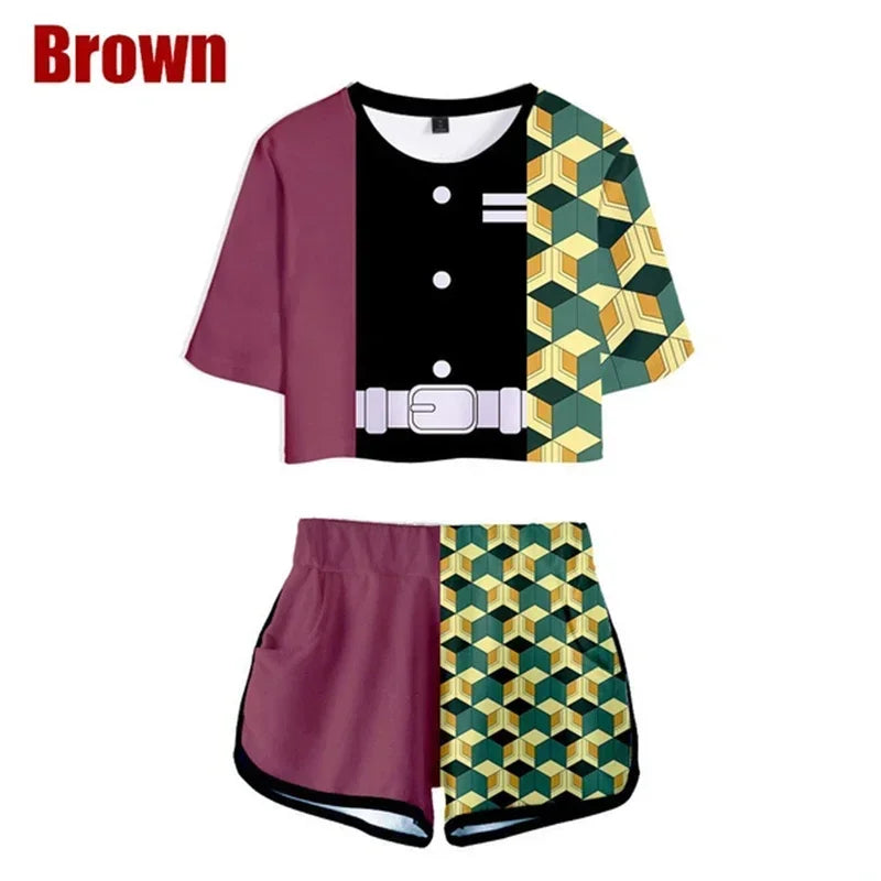 Conjunto Respiração dos Hashira, Kimetsu no Yaiba 3D Adulto e Infantil