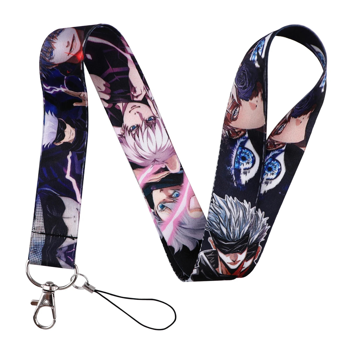 Chaveiro Cordões de Pescoço Gojo Satoru, Com Card