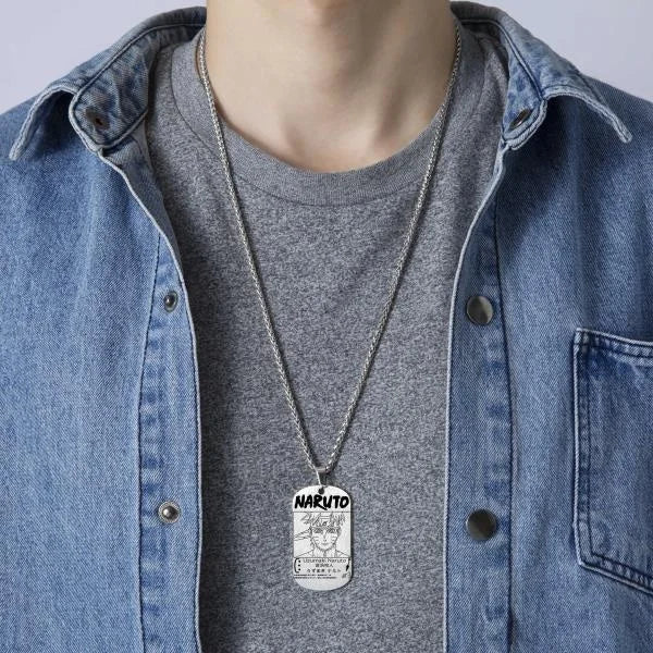 Colar DogTag Naruto Uzmaki