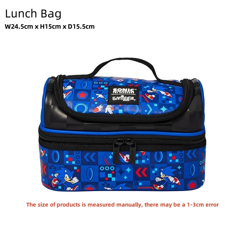 Mochila Smiggle Sonic (Garrafa e Lancheira)