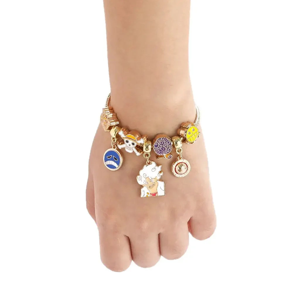 Pulseira Bracelete Pandora One Piece Monkey D. Luffy