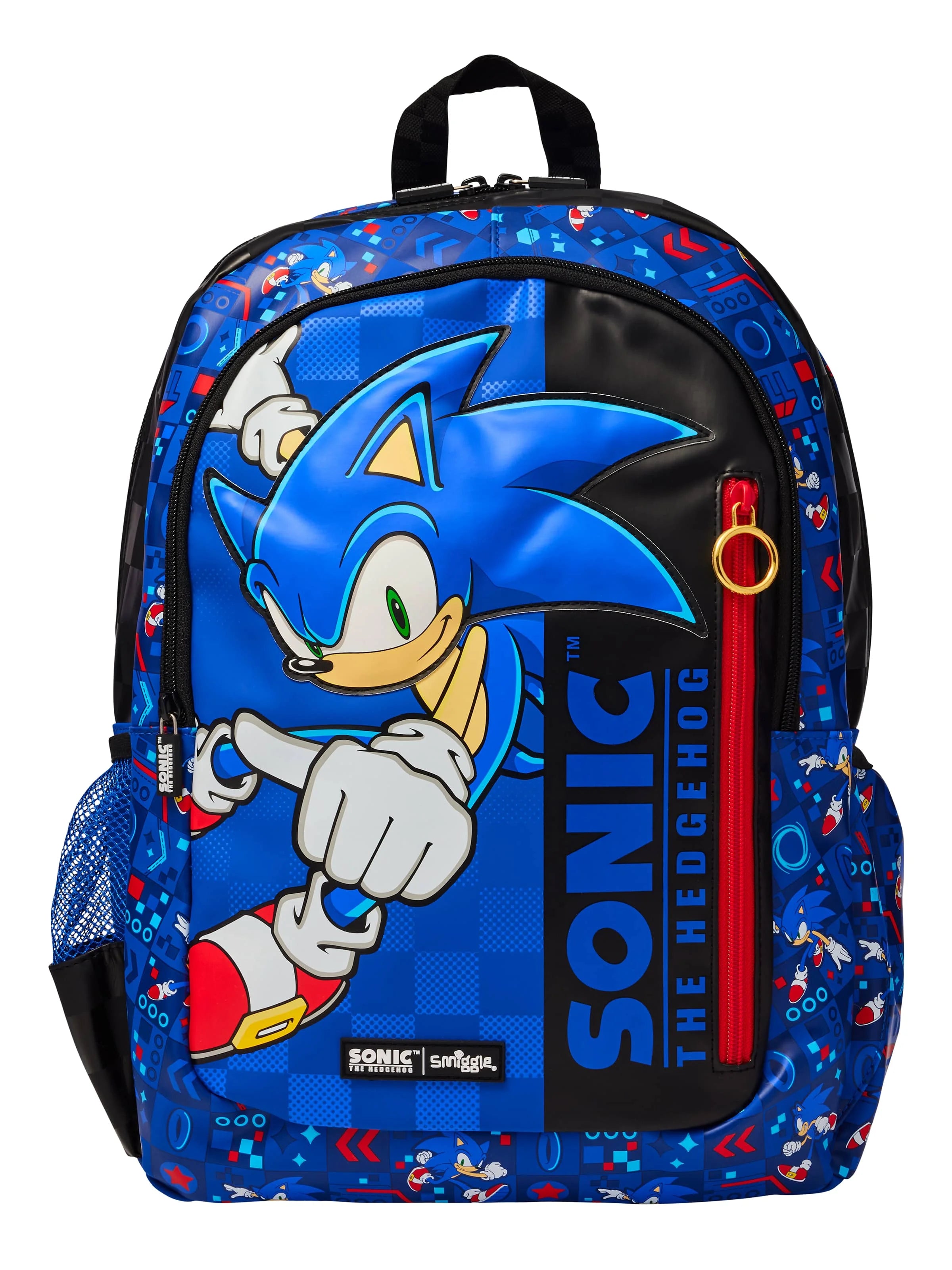 Mochila Smiggle Sonic (Garrafa e Lancheira)