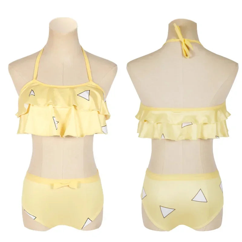 Biquíni Infantil Waves, Demon Slayer + Chaveiro (Brinde)