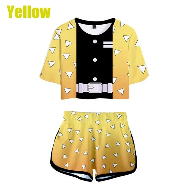 Conjunto Respiração dos Hashira, Kimetsu no Yaiba 3D Adulto e Infantil