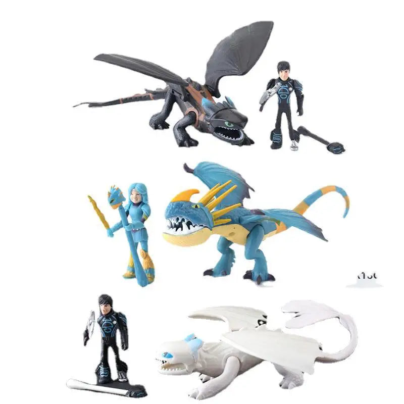 Bonecos Como Treinar o Seu Dragão (6 Peças Colecionáveis - 8 a 22cm)