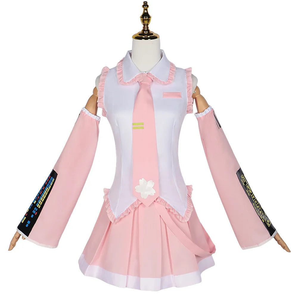 Fantasia Cosplay Sakura Hatsune Miku – Edição Primavera