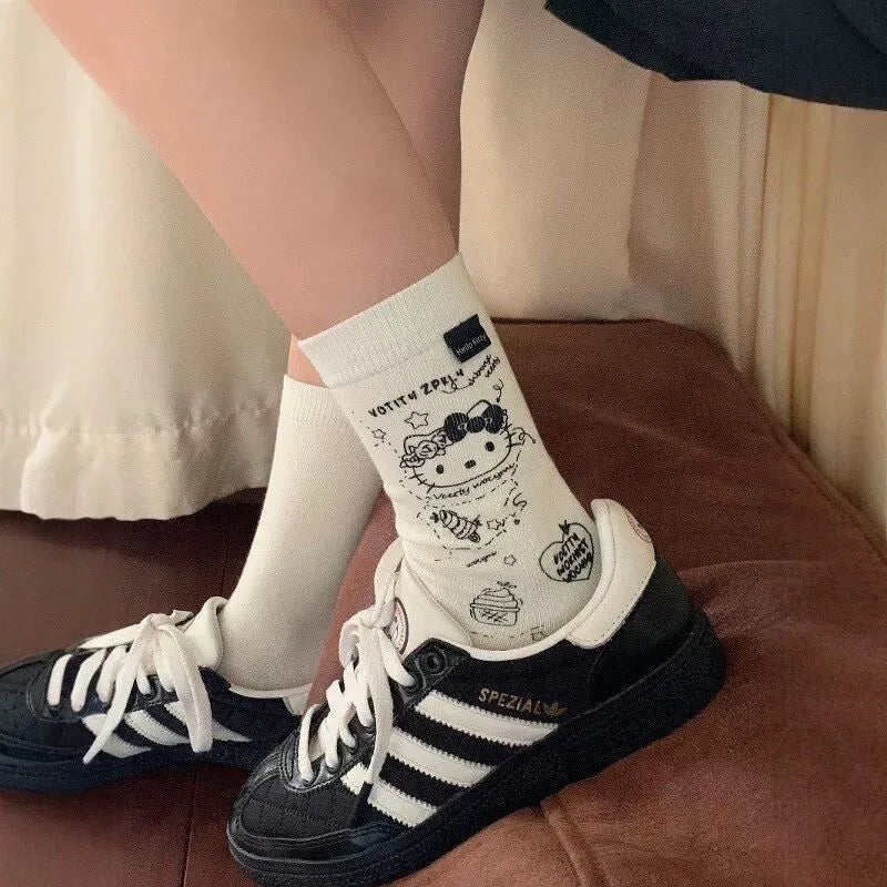 Meias Hello Kitty Kawaii Kitie