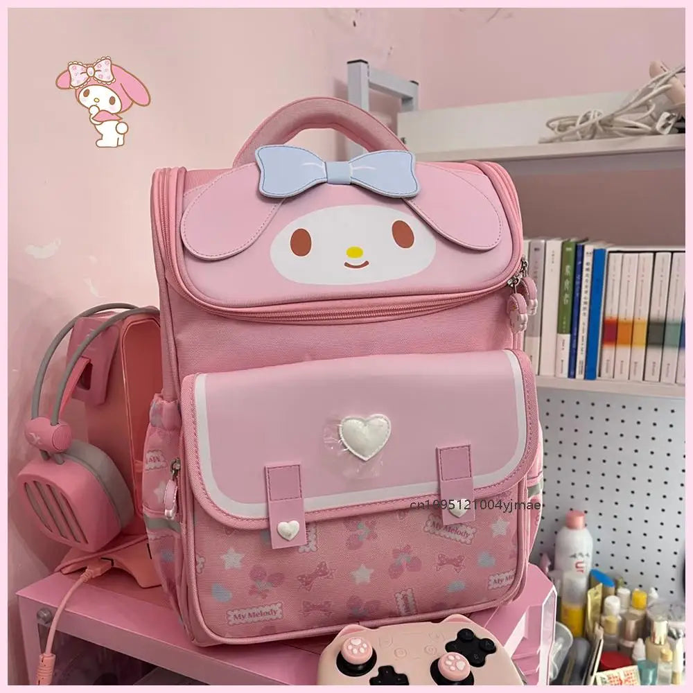 Mochila Escolar Kawaii Sanrio – Hello Kitty, Kuromi, Cinnamoroll & My Melody