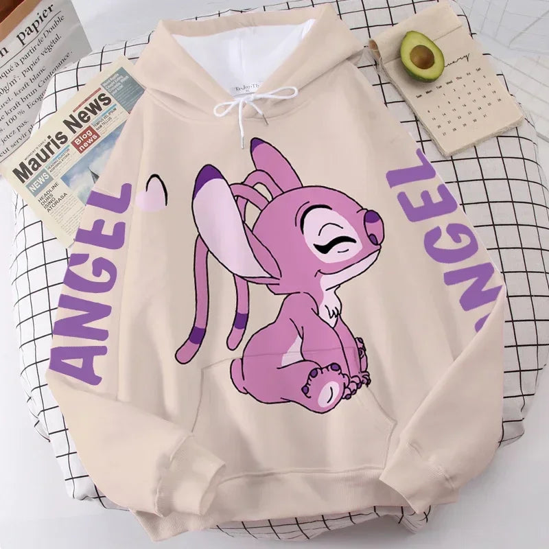 Moletom Casal Stitch & Angel, Disney Love