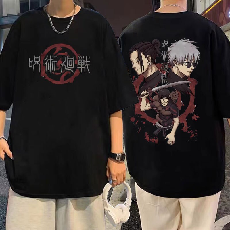 Camiseta JJK Edição Dark, Geto, Toji & Gojo