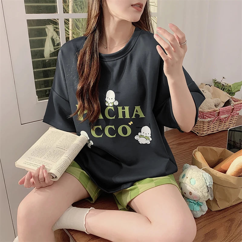 Pijama Pochacco Verde Xadrez