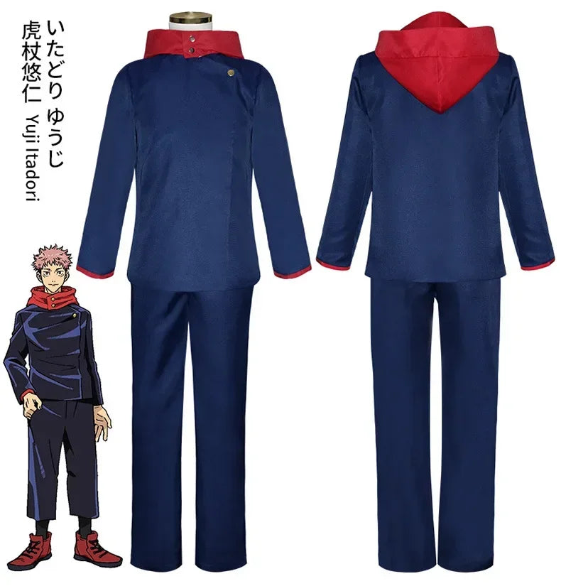 Fantasia Cosplay Adulto e Infantil Yuji Itadori