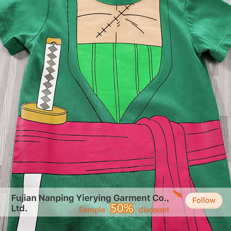 Macacão Cosplay Bebê Chopper e Zoro