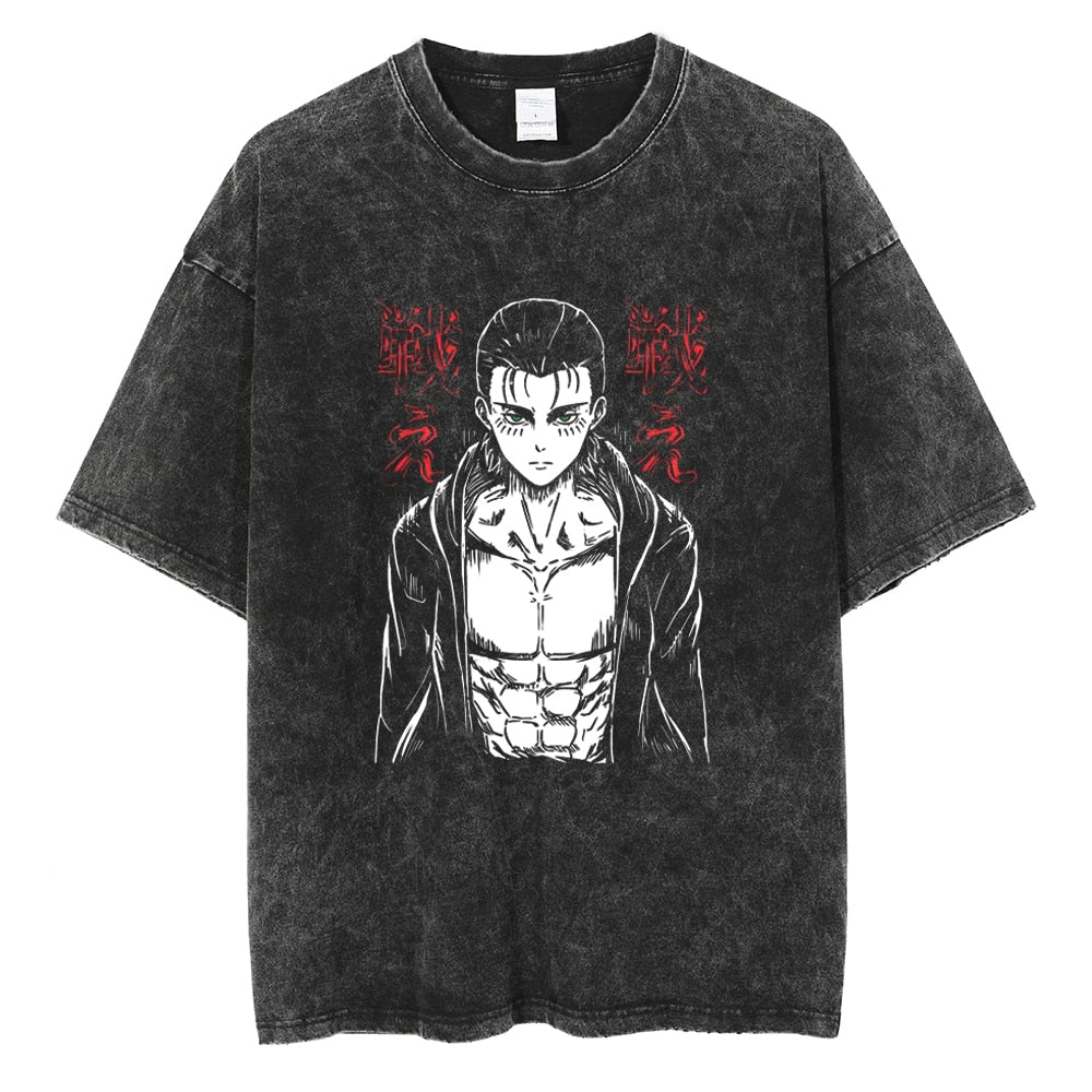 CAMISETA VINTAGE SHINGEKI PRINTS