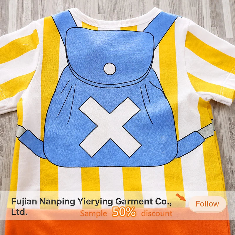 Macacão Cosplay Bebê Chopper e Zoro