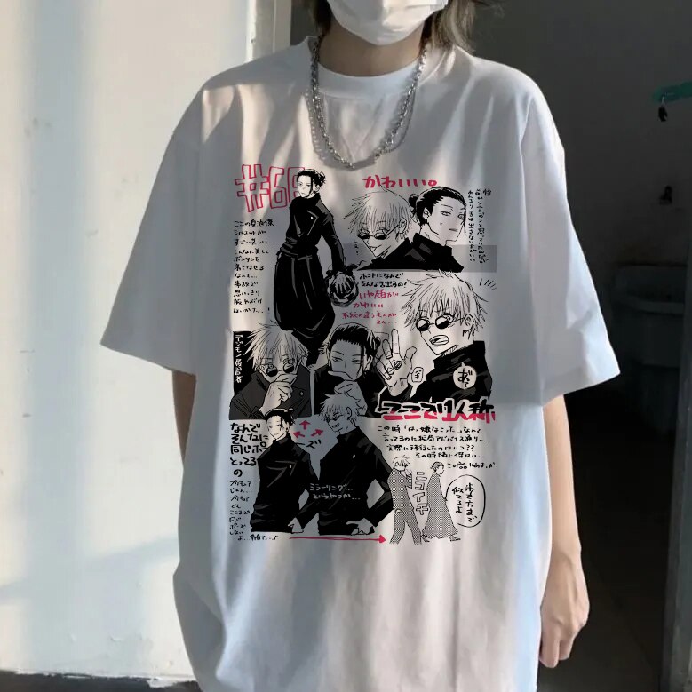 Camisa Gojo Cômico, Jujutsu Manga Panel