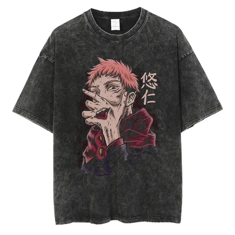 Camiseta Oversized Sukuna Arcaico, Jujutsu Kaisen