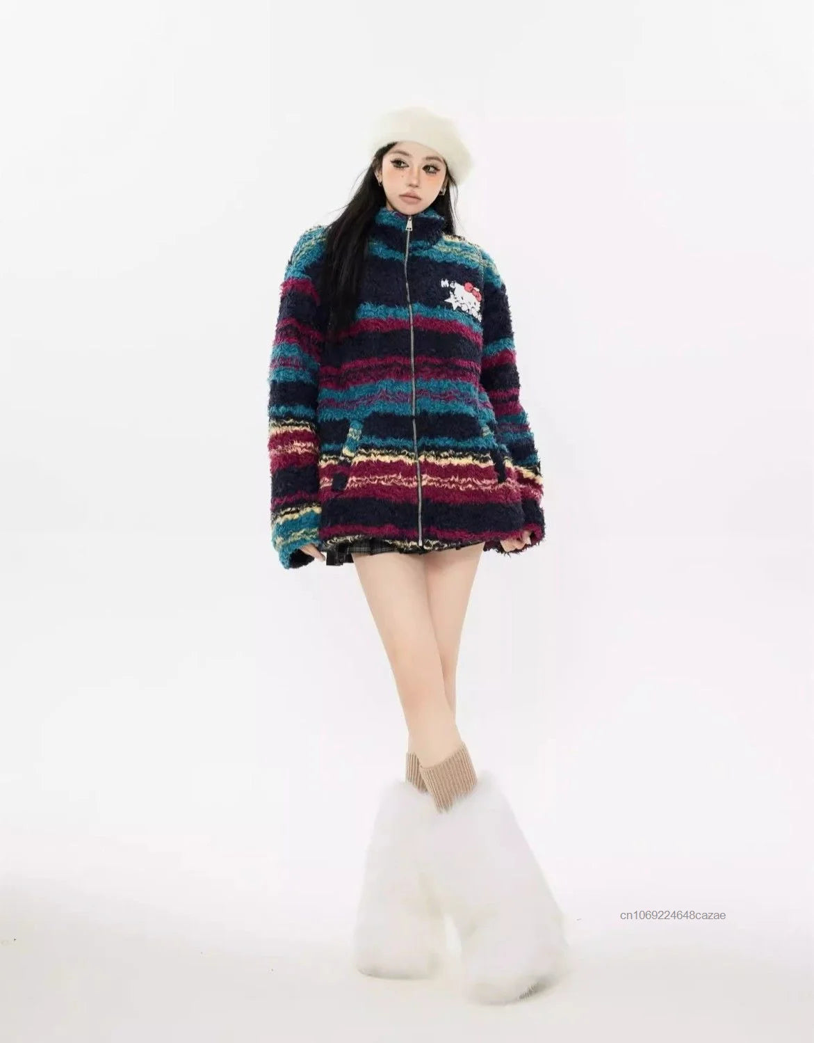 Jaqueta Fleece Hello Kitty Color Block