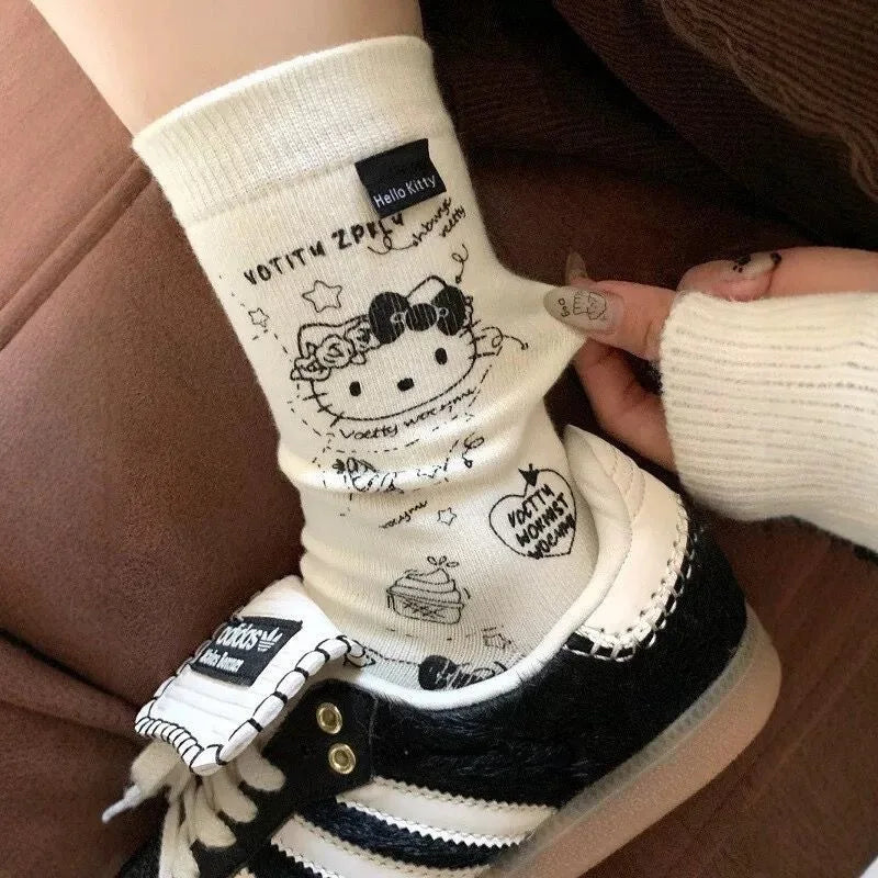 Meias Hello Kitty Kawaii Kitie