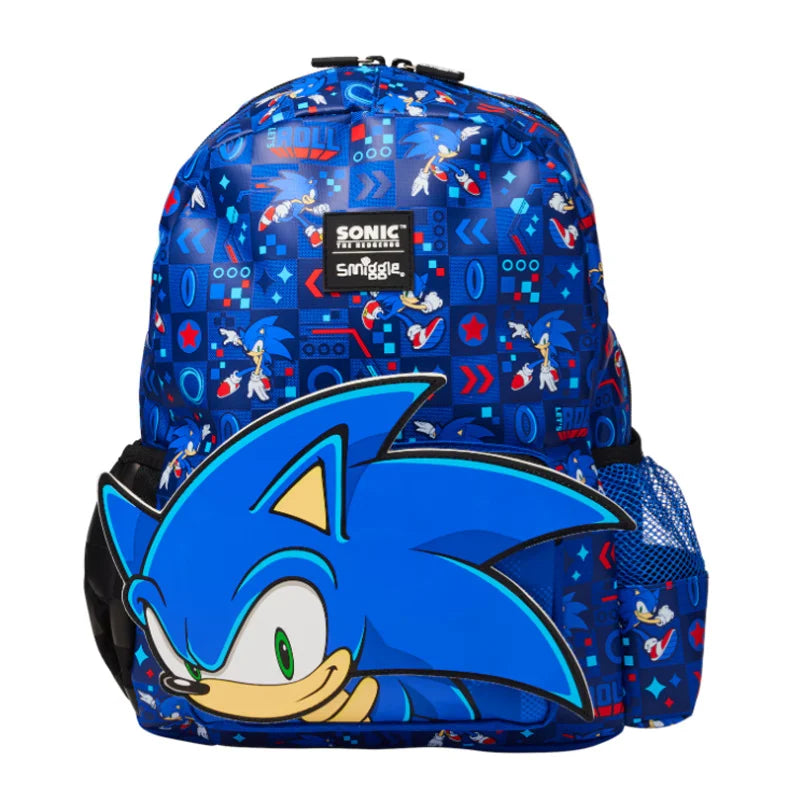 Mochila Smiggle Sonic (Garrafa e Lancheira)