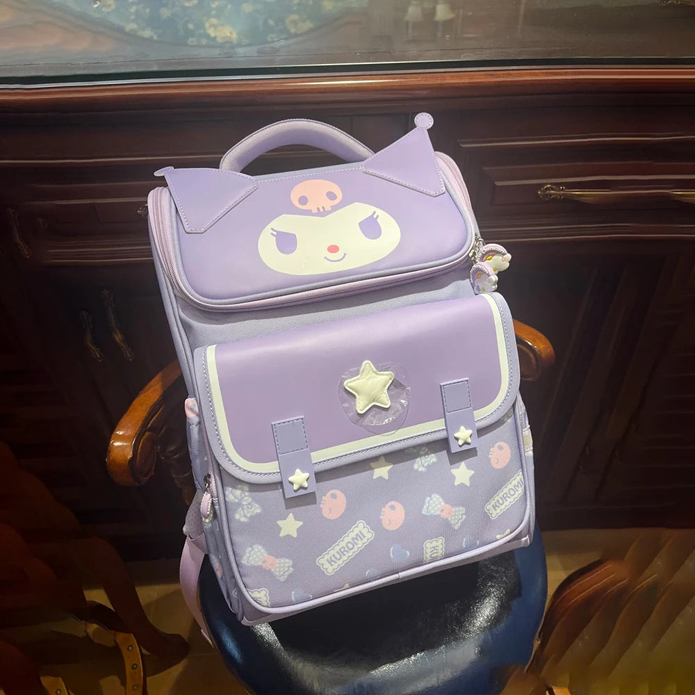 Mochila Escolar Kawaii Sanrio – Hello Kitty, Kuromi, Cinnamoroll & My Melody