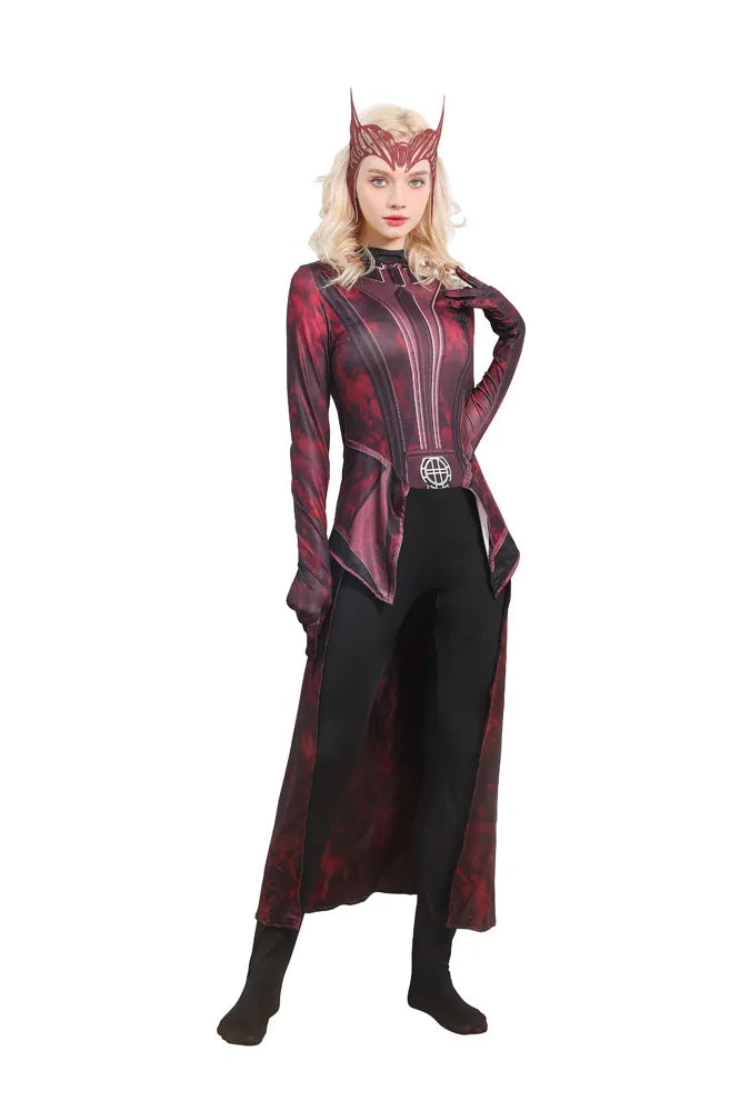 Fantasia Cosplay Infantil Feiticeira Escarlate