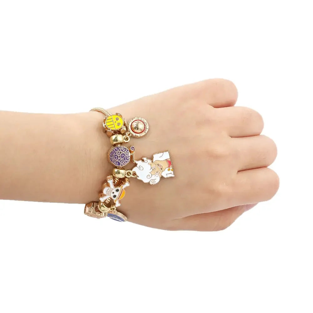 Pulseira Bracelete Pandora One Piece Monkey D. Luffy