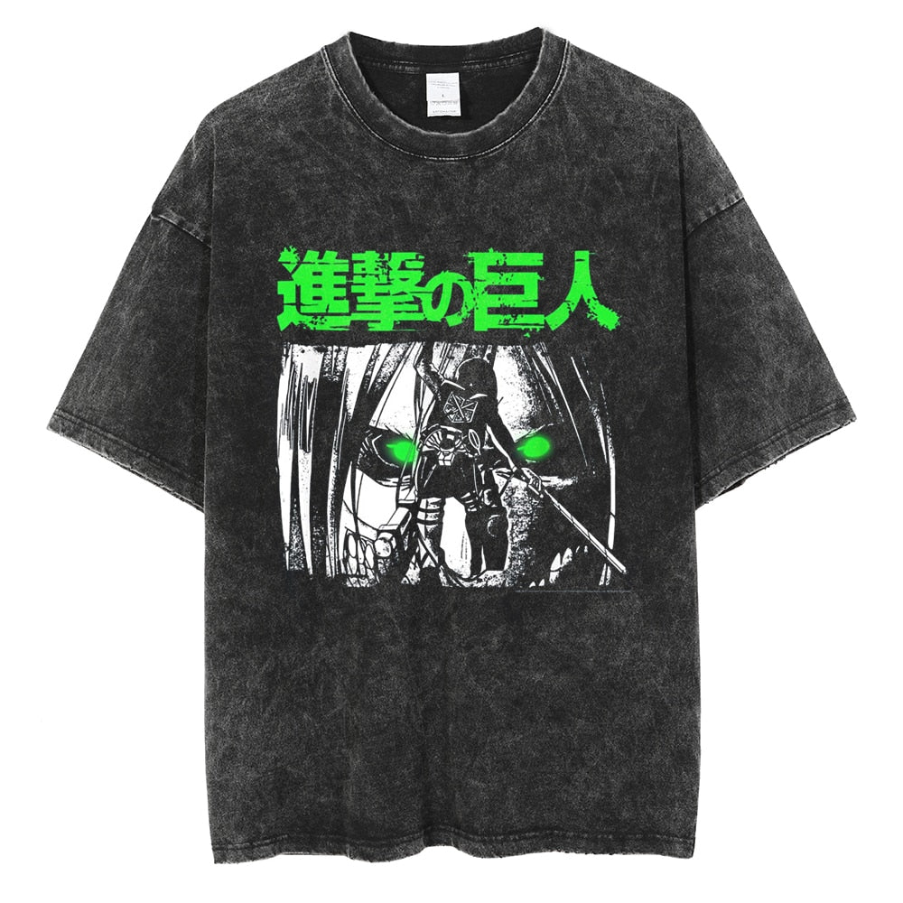 CAMISETA VINTAGE SHINGEKI PRINTS