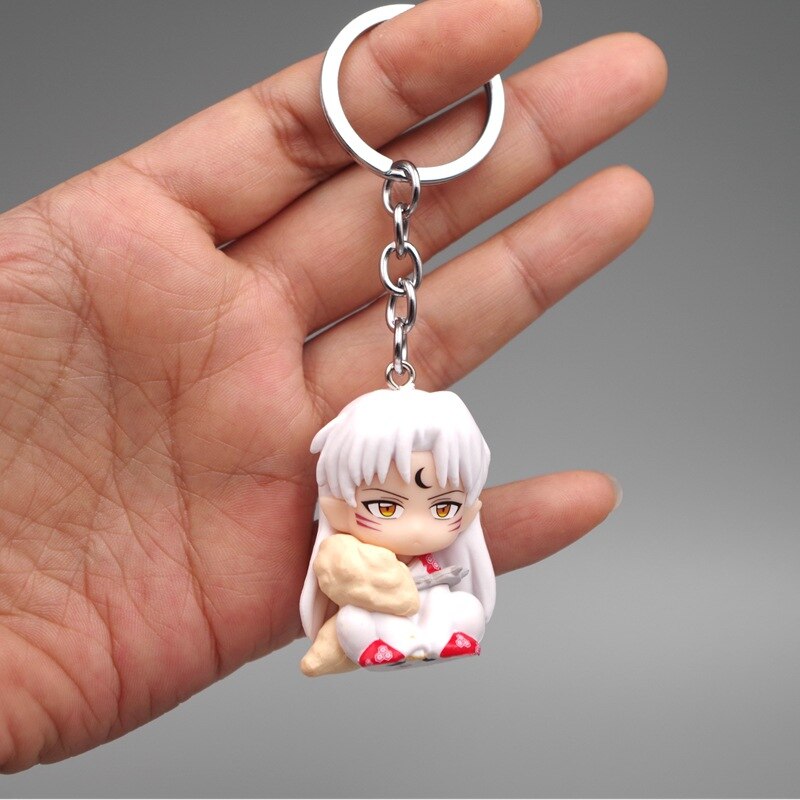 Chaveiro Mini Chibi Inuyasha, 4 un.