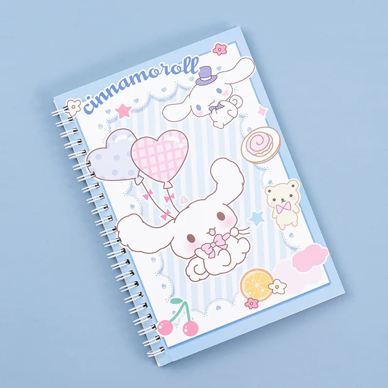 Caderneta A5 Sanrio: Kuromi, Cinnamoroll e Amigos